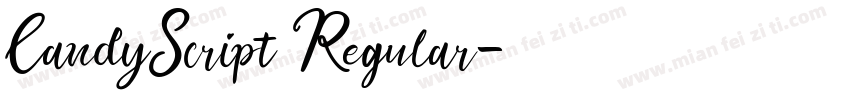 CandyScript Regular字体转换